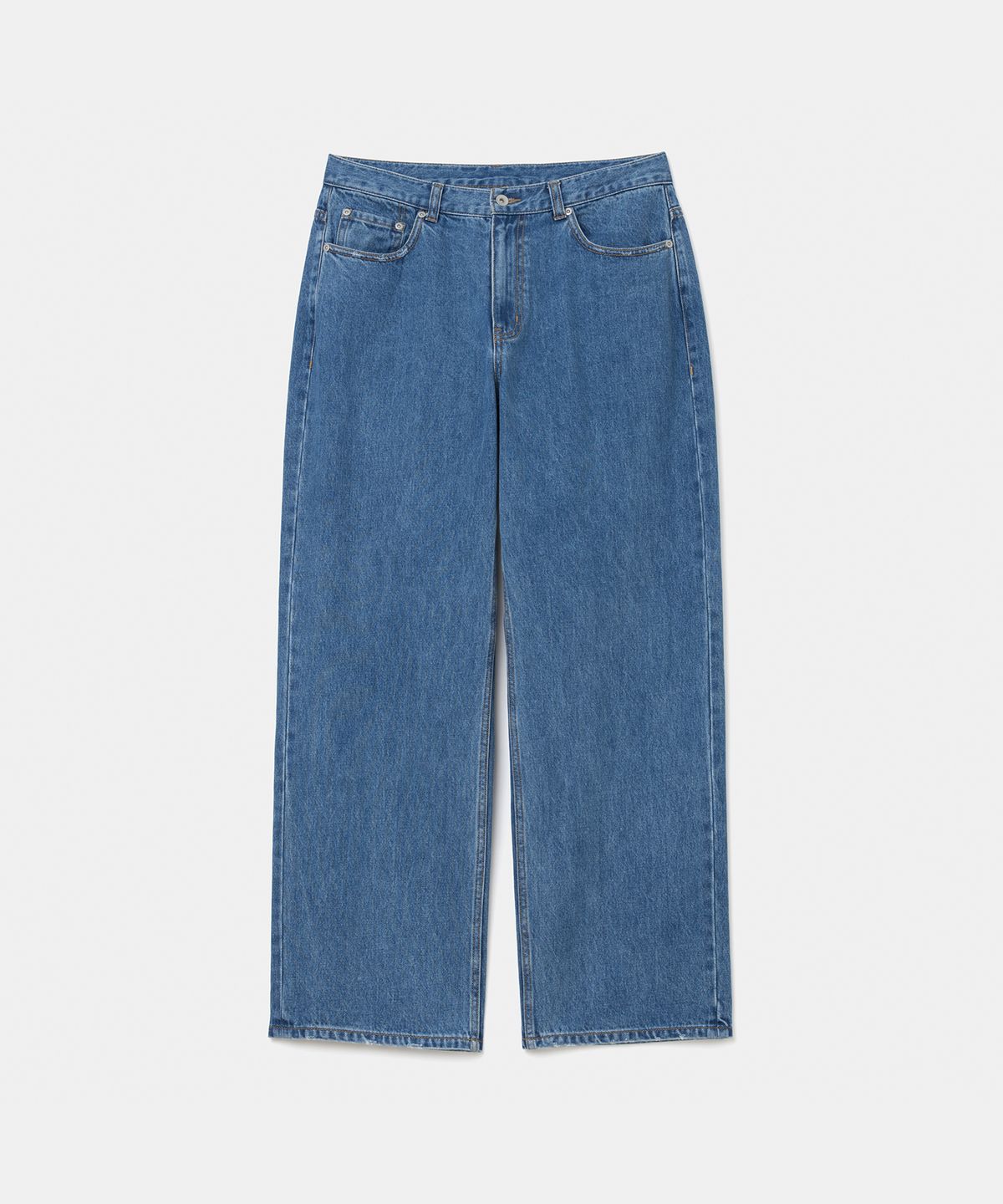 유니폼브릿지(UNIFORM BRIDGE) 001 denim pants wide fit 12.5oz indigo blue