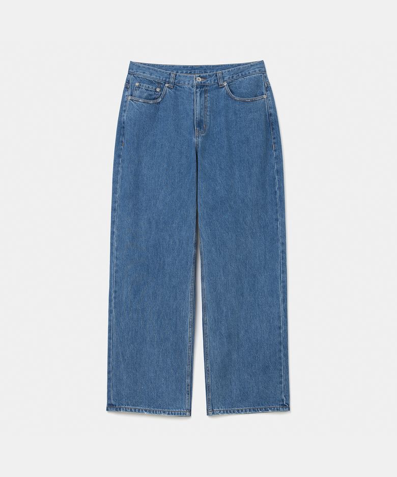 001 denim pants wide fit 12.5oz indigo blue