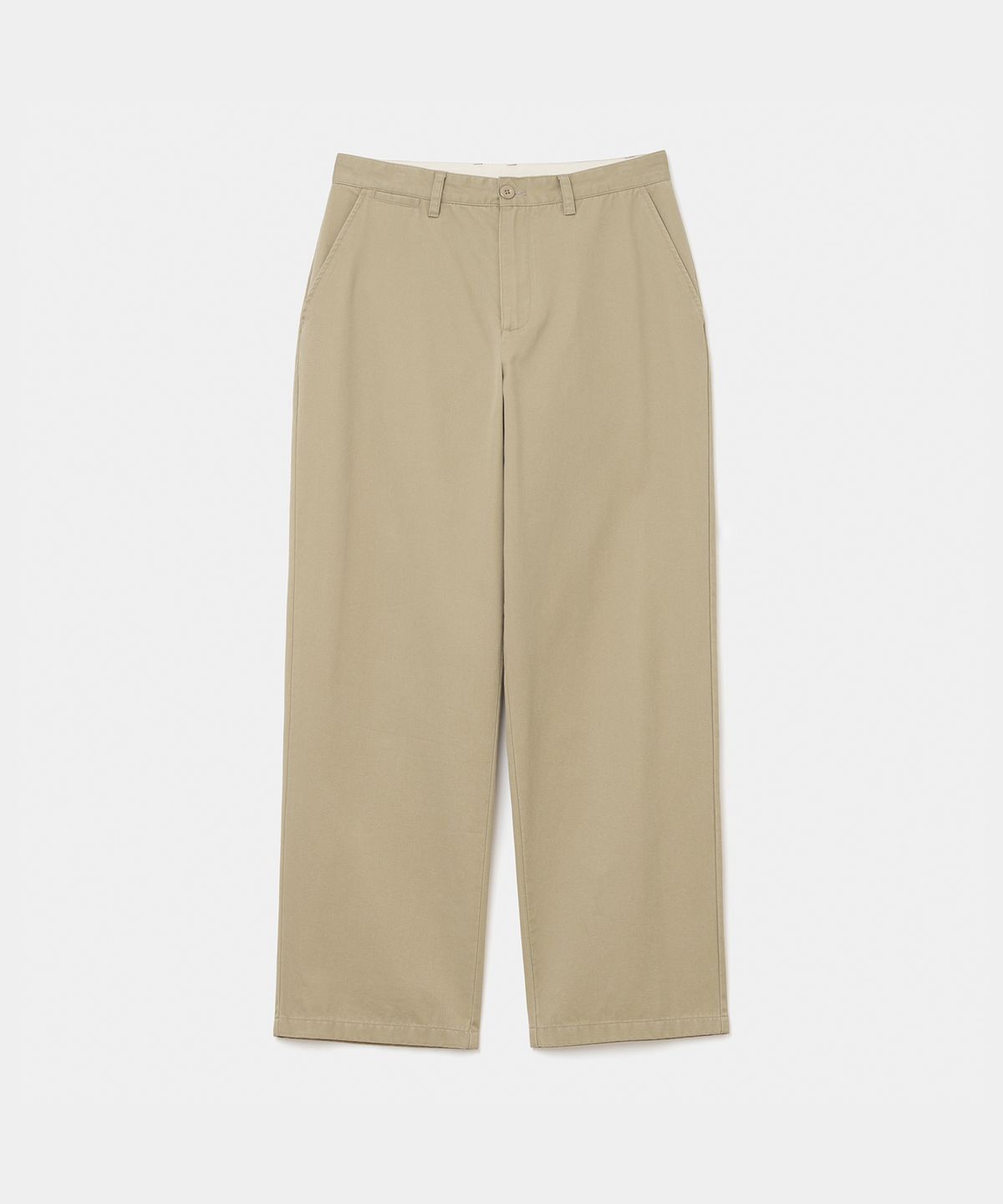 유니폼브릿지(UNIFORM BRIDGE) basic cotton chino pants beige