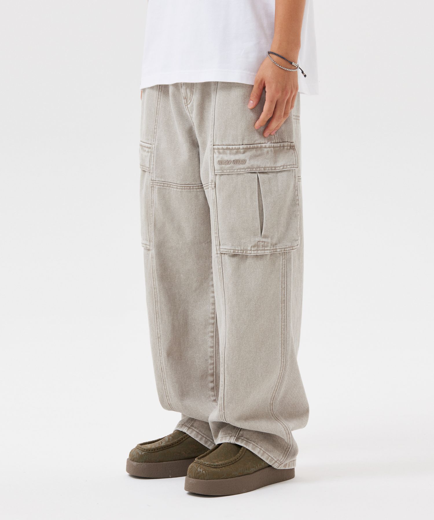 ★MUSINSA STANDARD★ Pigment wide denim pants beige MMDNP523 ☆MUSINSA STANDARD☆ Pigment wide denim pants beige MMDNP523