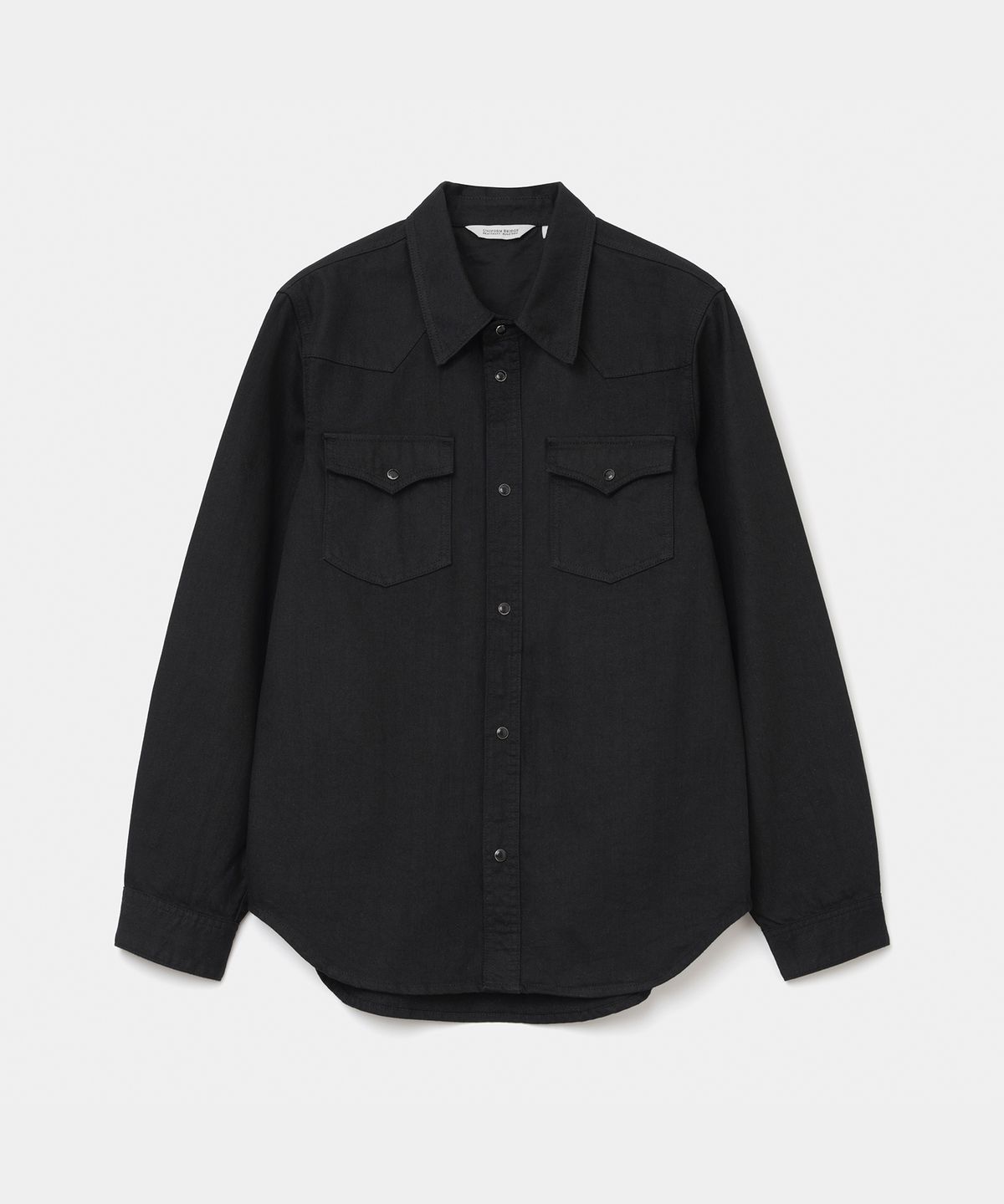 유니폼브릿지(UNIFORM BRIDGE) western denim shirt 10oz black one washed