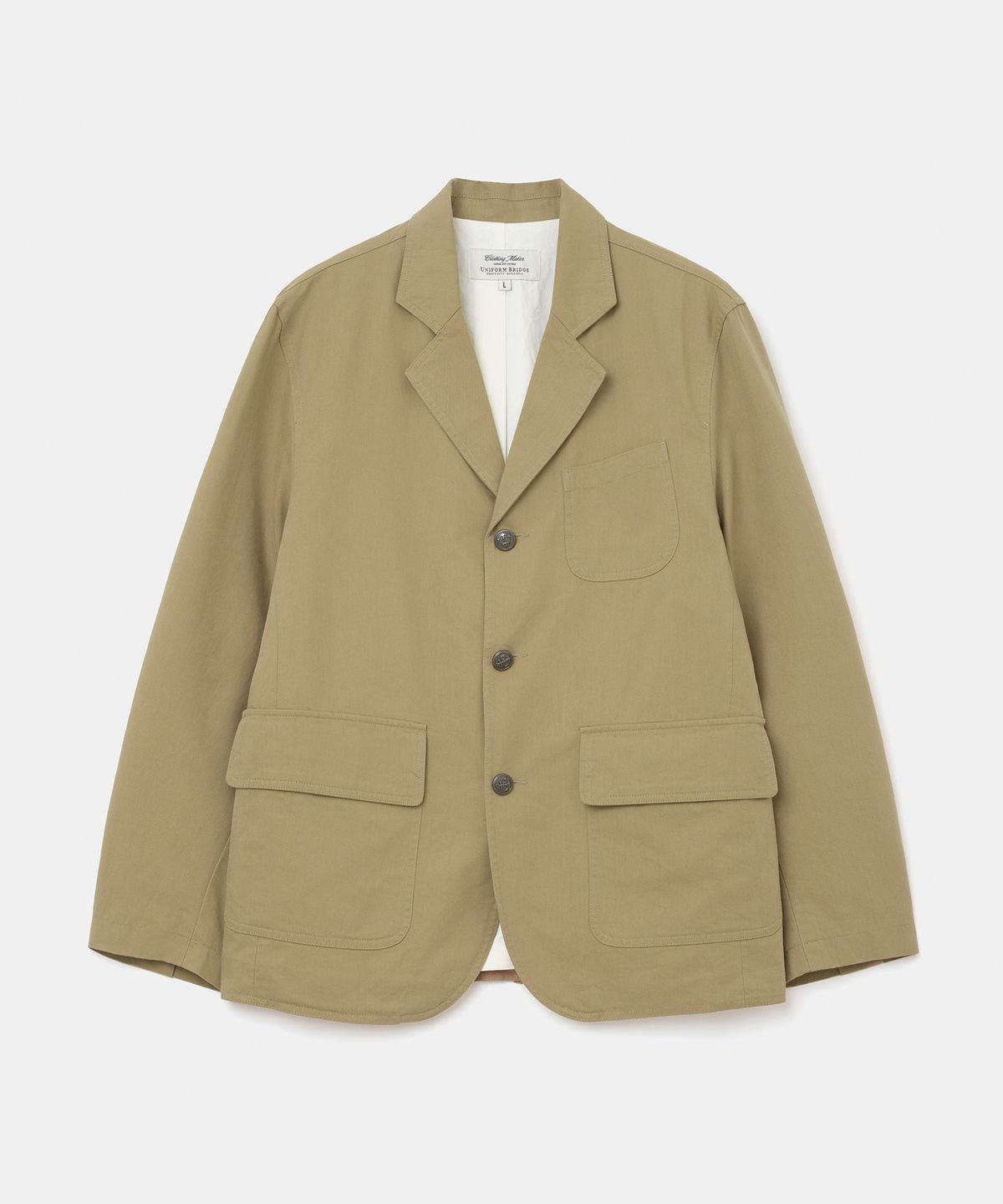 유니폼브릿지(UNIFORM BRIDGE) anchor button sports jacket beige