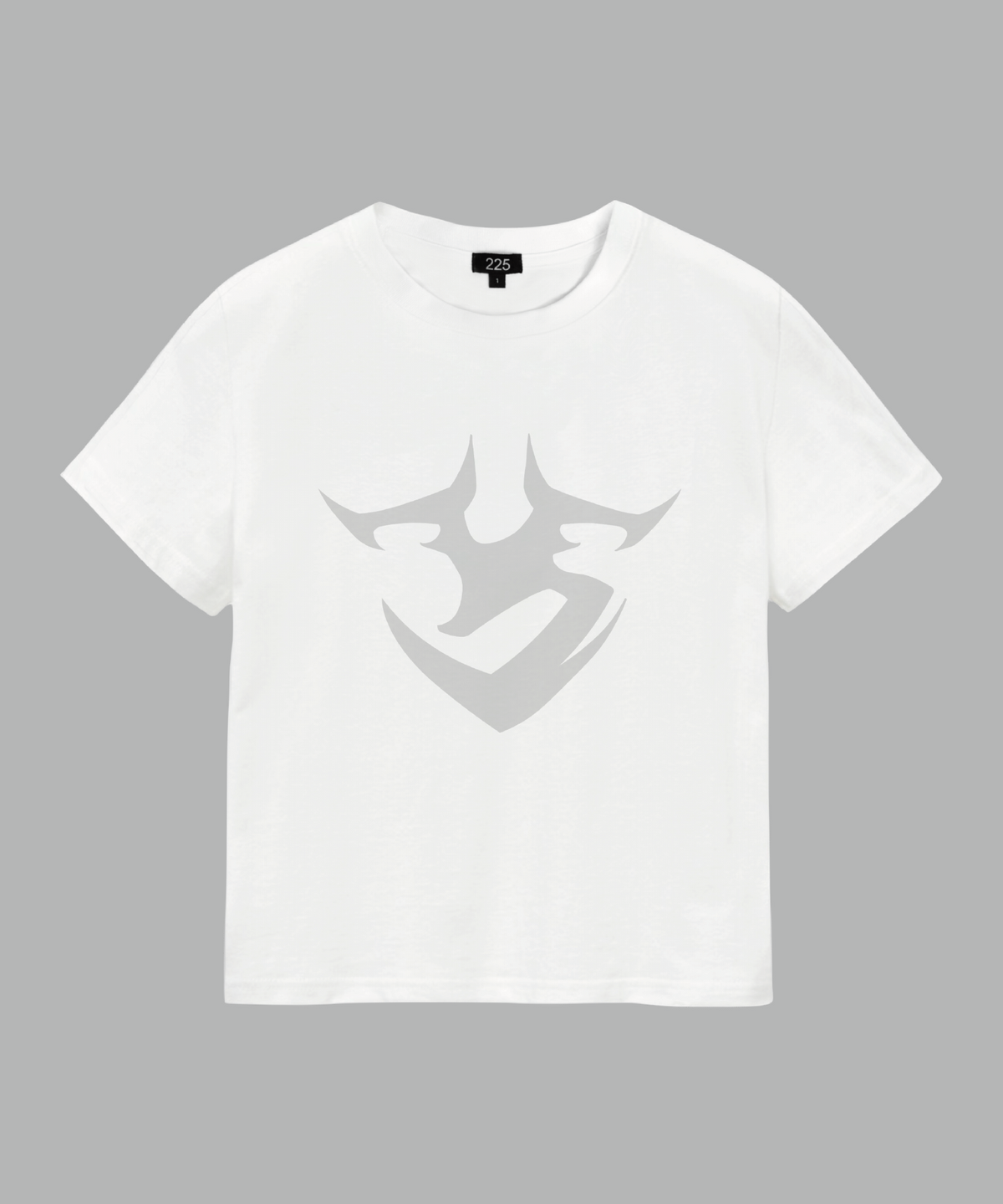 225(225) 225 logo crop T-shirt (white)
