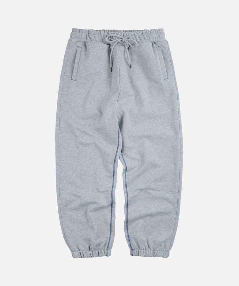 COVER STITCH SWEAT PANTS _ GRAY