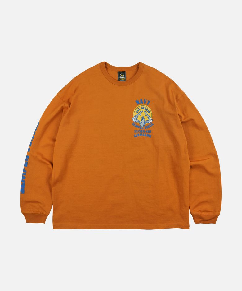 USS REQUIN L/S TEE _ INDIAN YELLOW