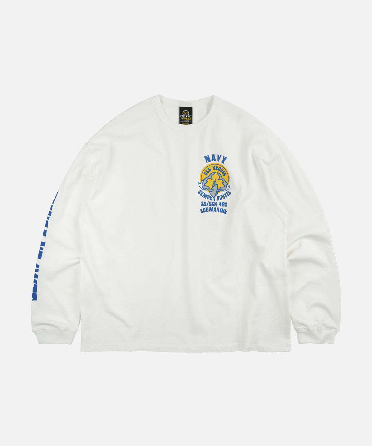 프리즘웍스(FRIZMWORKS) USS REQUIN L/S TEE _ WHITE