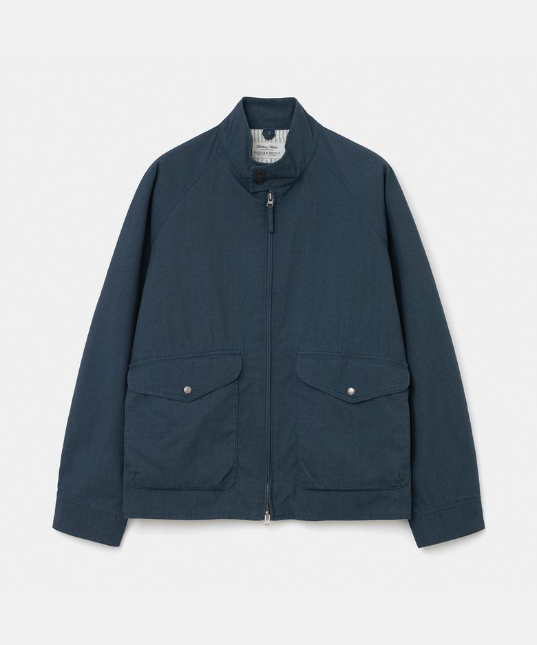 washed herrington jacket navy