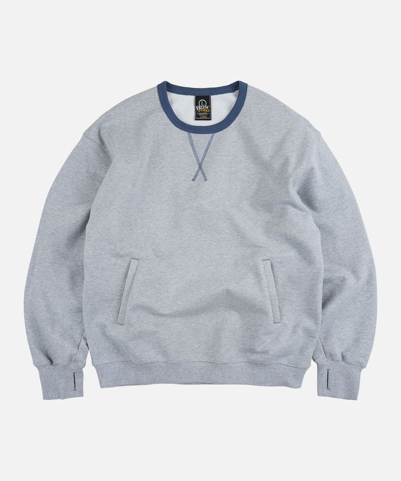 COVER STITCH SWEATSHIRT _ GRAY