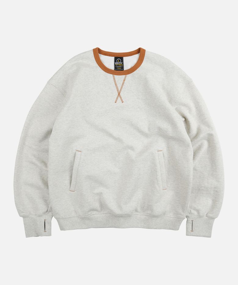 COVER STITCH SWEATSHIRT _ OATMEAL