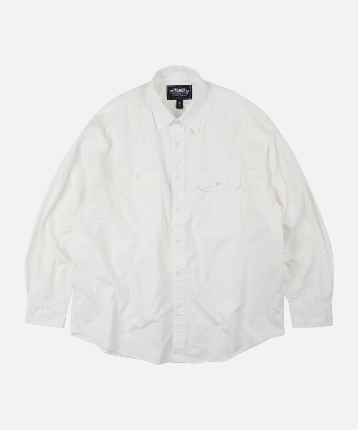 프리즘웍스(FRIZMWORKS) 1920S CHAMBRAY WORK SHIRT _ WHITE
