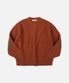 PATCH ROUND PULLOVER KNIT _ BRICK