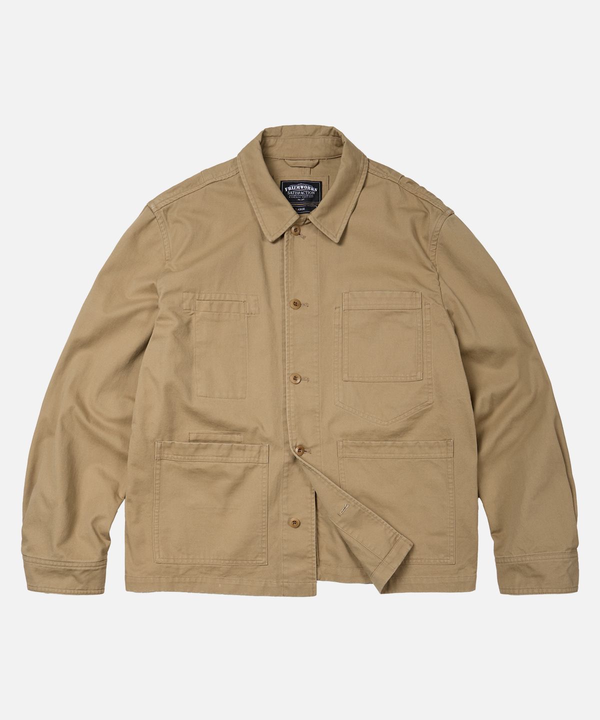 프리즘웍스(FRIZMWORKS) COMBINE CHORE JACKET _ BEIGE