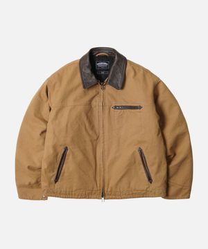 HEAVY CANVAS DESTROYED WORK JACKET _ TAN