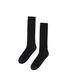 STRIPED RIB SOCKS, BLACK