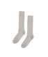 STRIPED RIB SOCKS, GRAY