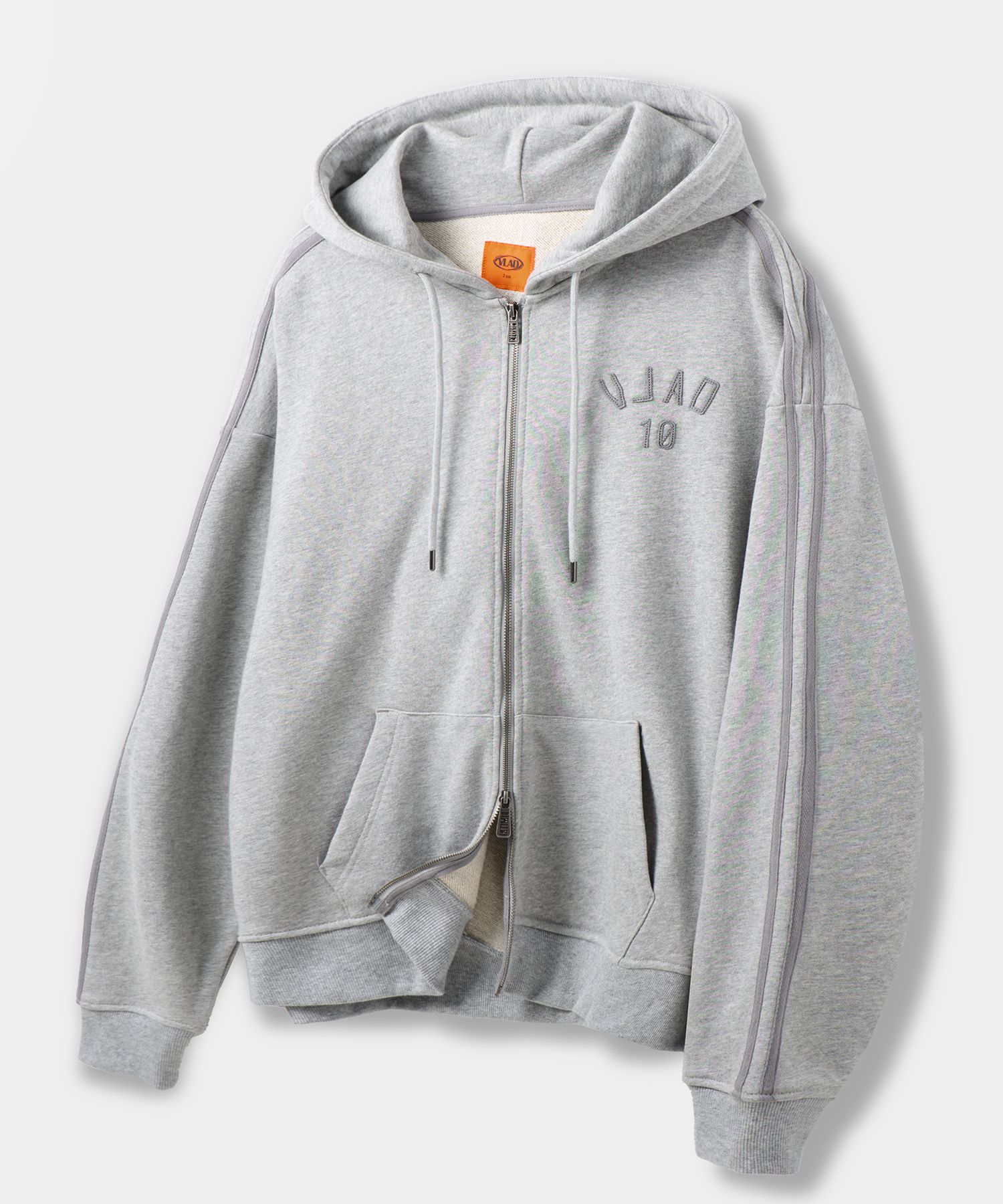MUSINSA公式 | DIMITRI BLACK VLAD 2WAY Logo Track Hoodie_Melange
