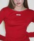 베이직 보트넥 탑_레드