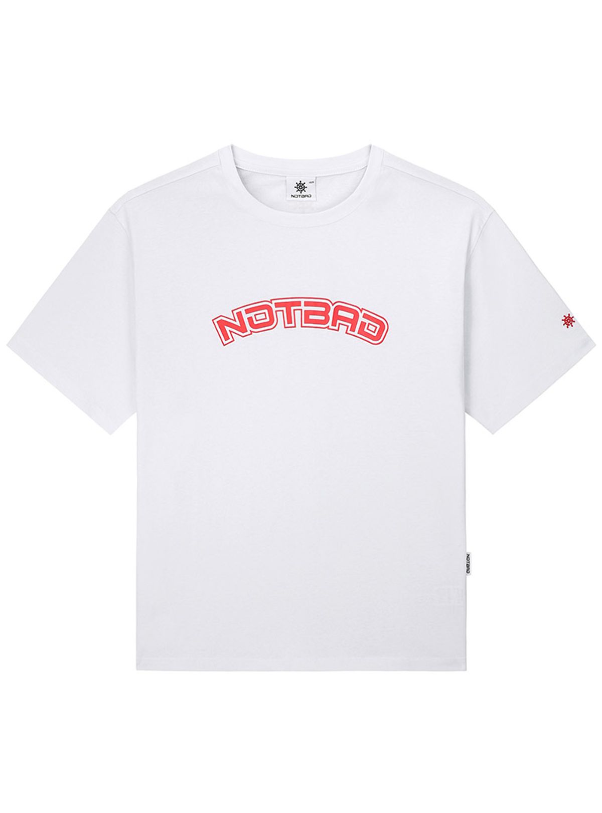 낫배드코리아(NOTBAD KOREA) 낫배드 아치 로고 티셔츠