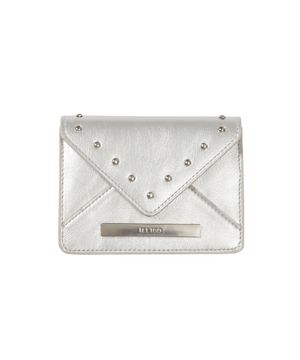 레터 폴드 카드 지갑 실버