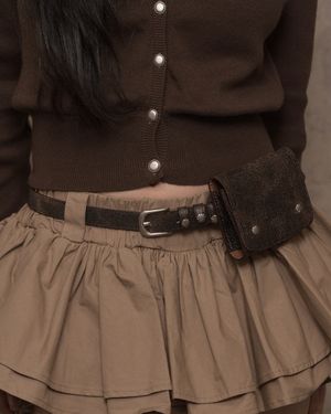 Stud Wallet Belt (brown)