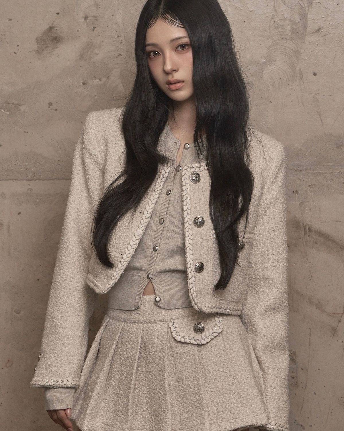 카키포인트(KHAKIPOINT) Atelier Tweed Jacket (ivory)