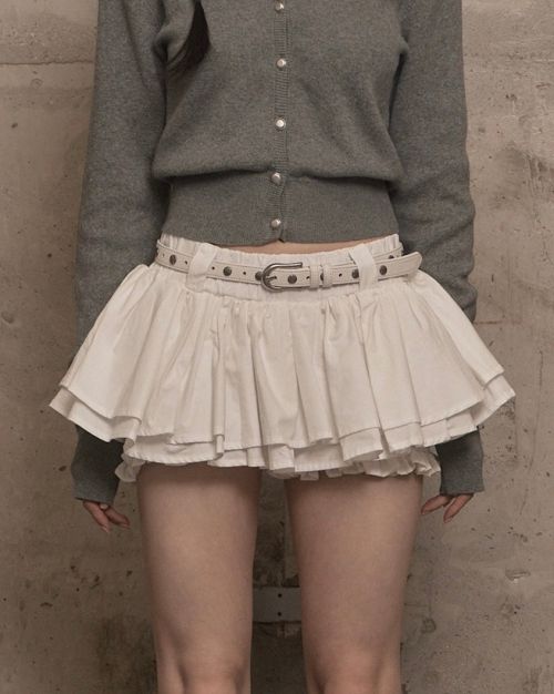 카키포인트(KHAKIPOINT) Cancan Skirt Pants (ivory) - 사이즈 & 후기