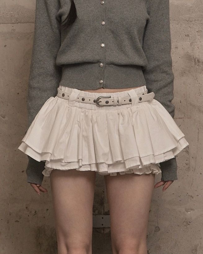 카키포인트(KHAKIPOINT) Cancan Skirt Pants (ivory) - 사이즈 & 후기