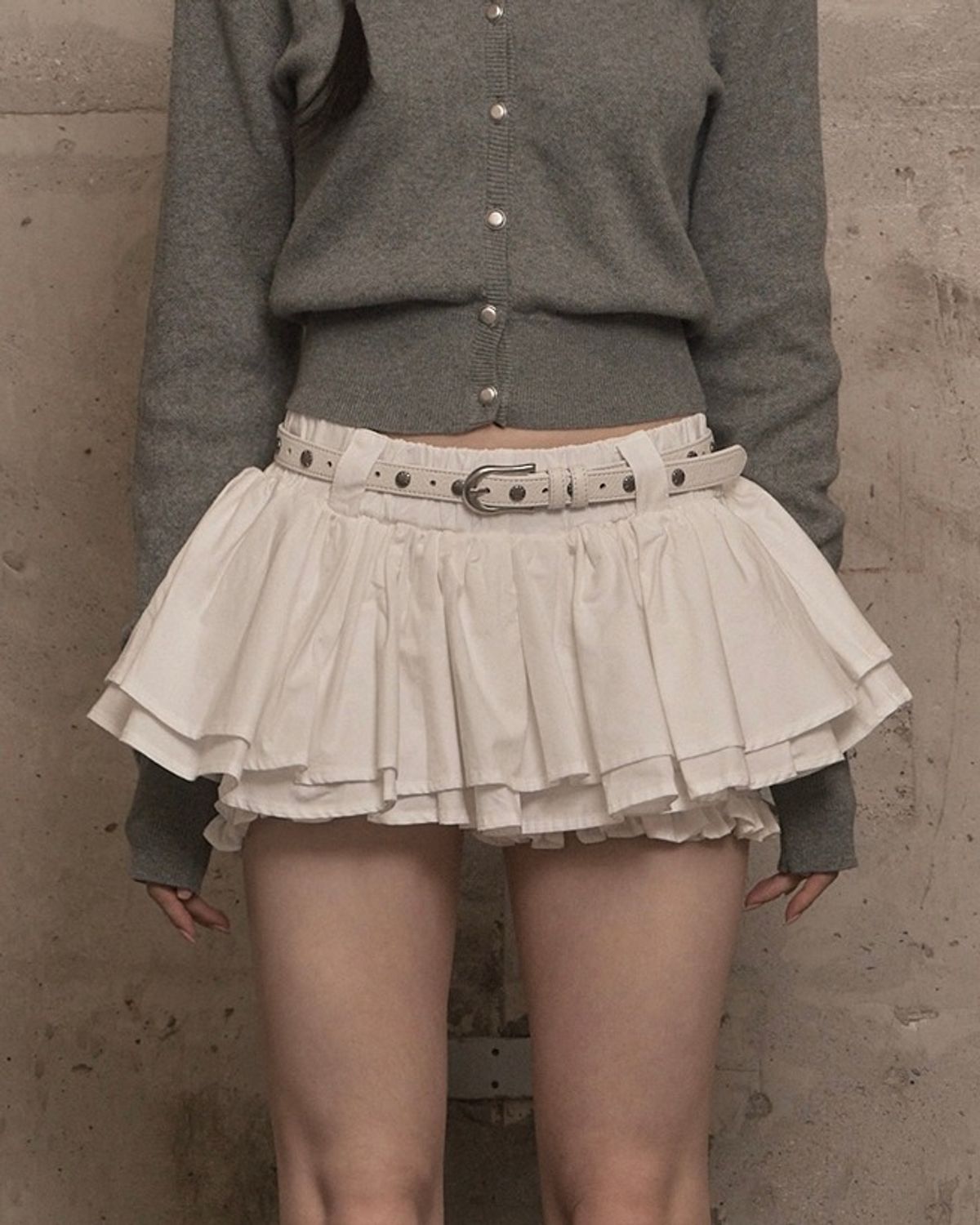 카키포인트(KHAKIPOINT) Cancan Skirt Pants (ivory)