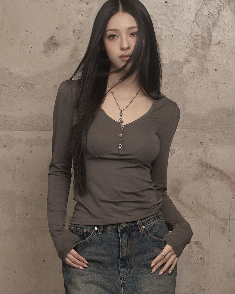 Puff Long Sleeve (charcoal)