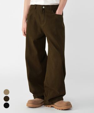 [2PACK]워시드 오버 와이드 코튼 데님팬츠 3Color