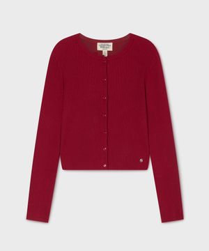 Ribbed Button Cardigan / WHCKG2441F
