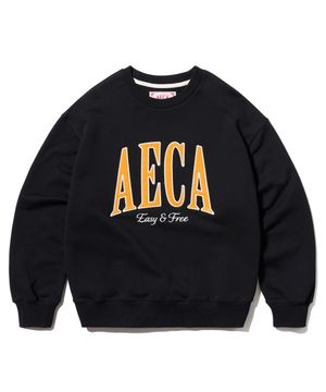 AECA ARCH FELT SWEAT SHIRTS-BLACK