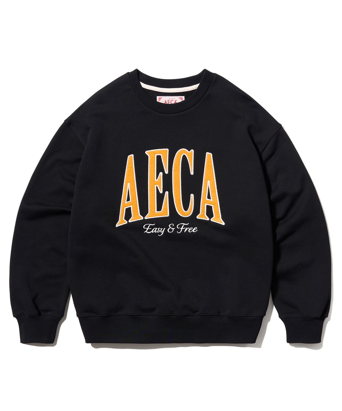 에이카화이트(AECA) AECA ARCH FELT SWEAT SHIRTS-BLACK