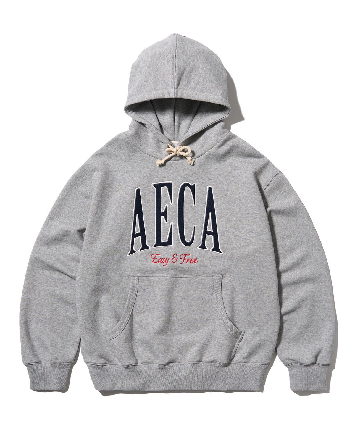 에이카화이트(AECA) AECA SYMBOL FELT HOODIE-GREY