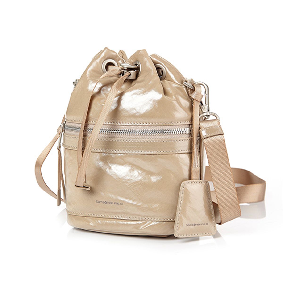 쌤소나이트 레드(SAMSONITE RED) GLENARM 미니크로스백 GLOSSY BEIGE UK373004