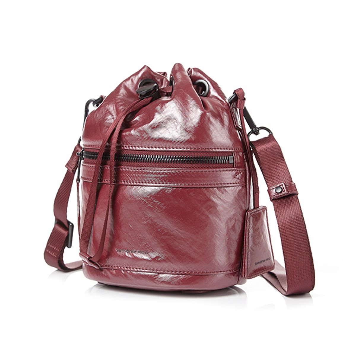 쌤소나이트 레드(SAMSONITE RED) GLENARM 미니크로스백 GLOSSY WINE RED UK350004