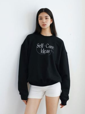 Self care ideas Sweatshirt black