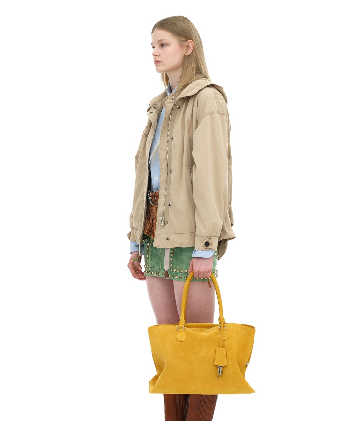 오소이(OSOI) SHELL BROT LARGE [SUEDE MUSTARD]