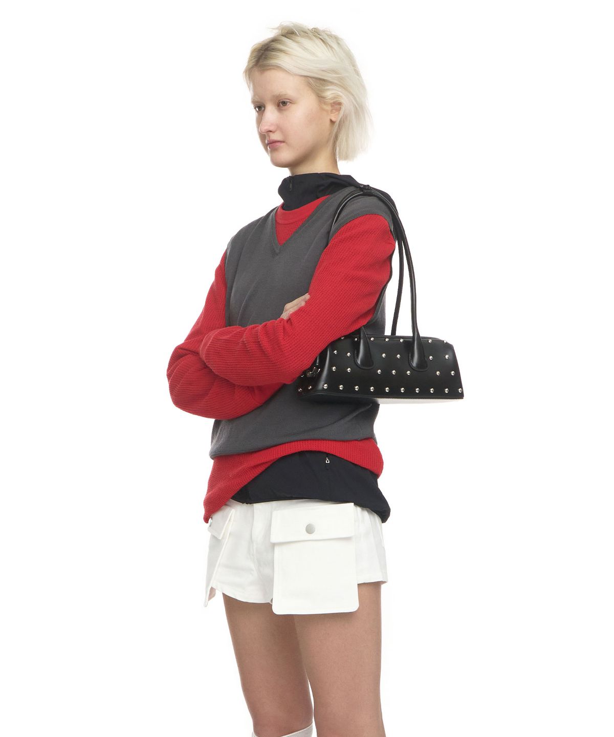 오소이(OSOI) BOAT WIDE MINI [BLACK STUD]