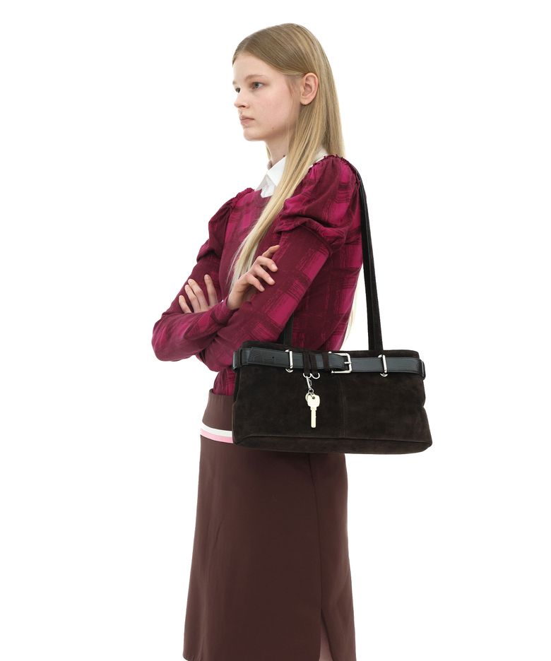 SHOULDER BROCLE [SUEDE MOCHA COMBI]