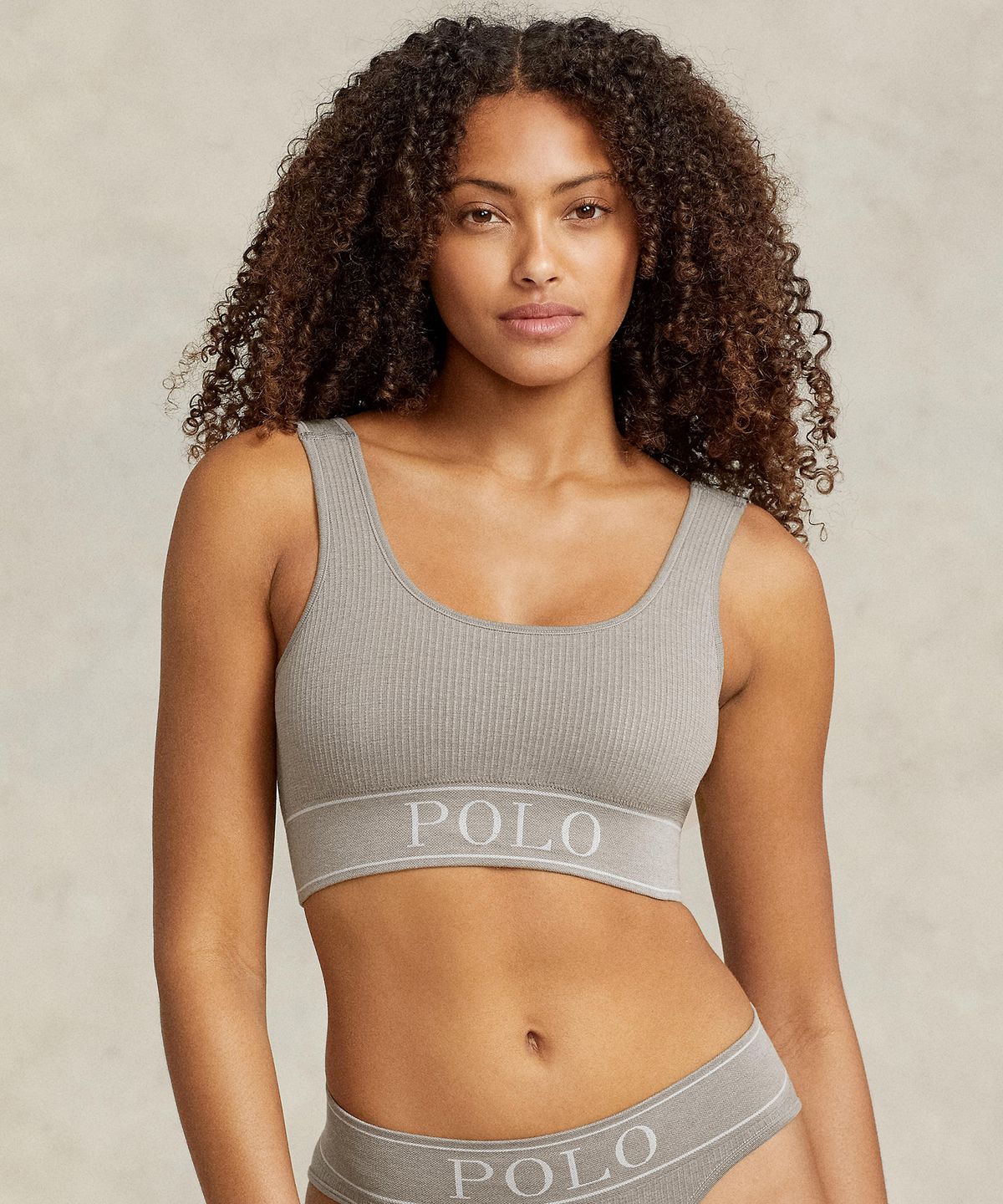 폴로 랄프로렌 이너웨어(POLO RALPH LAUREN INNERWEAR) 스쿠프 넥 브라렛 그레이 1종 4P3010