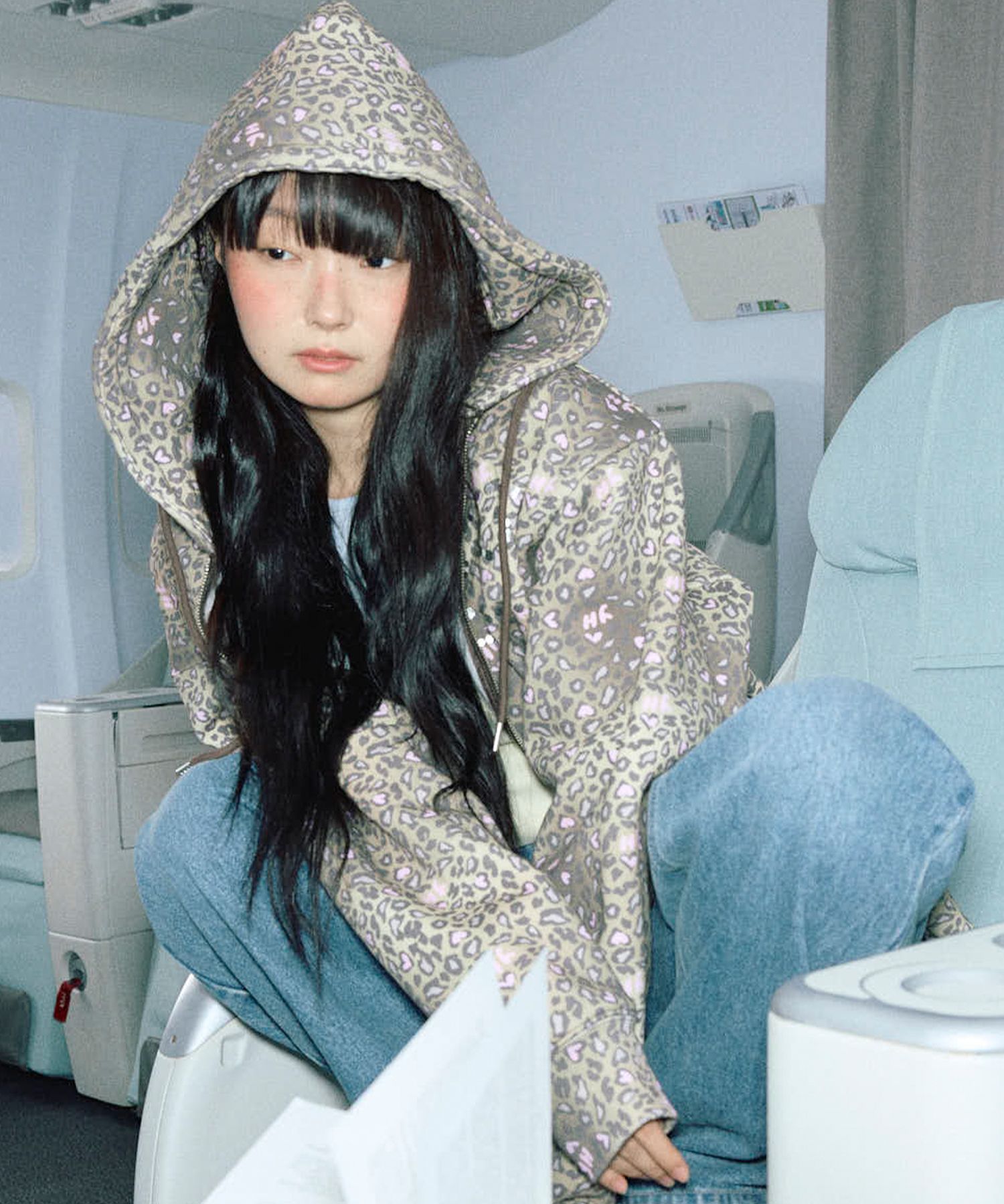 らーめん　YOUHEE LEOPARD HOOD ZIP-UP BROWN MUSINSA公式 | YOUHEE LEOPARD HOOD ZIP-UP BROWN