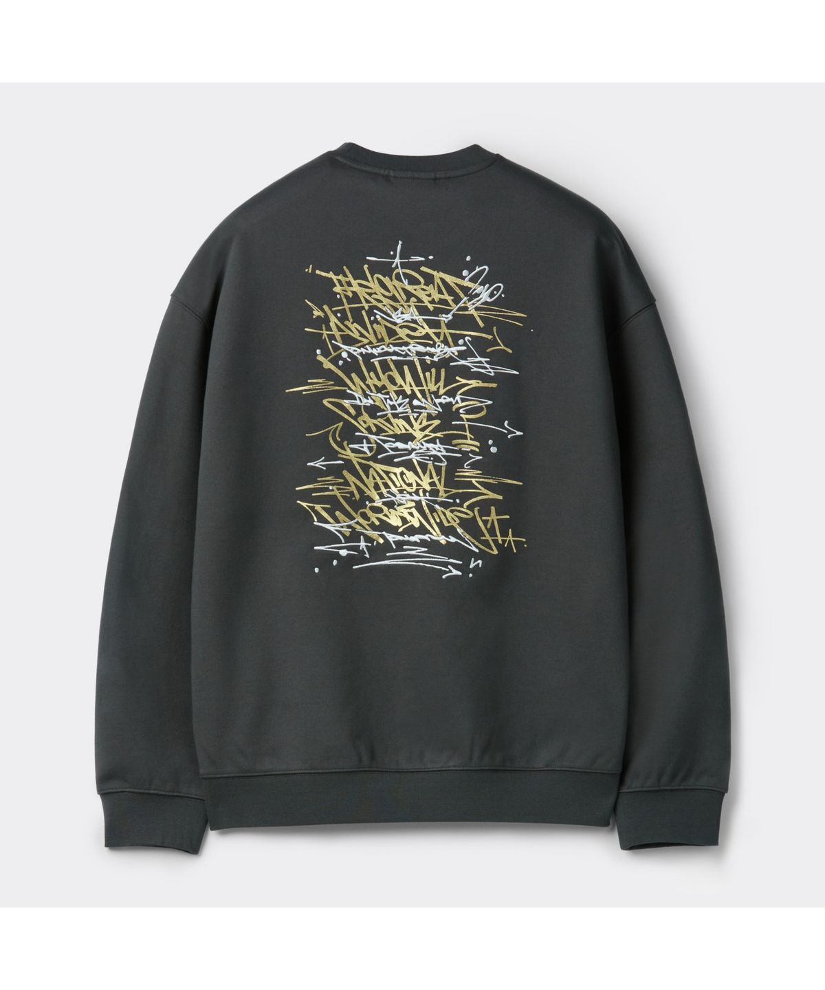 커스텀멜로우(CUSTOMELLOW) [BISCO SMITH] Grey Graphic Sweatshirt CWTAW25917GYX