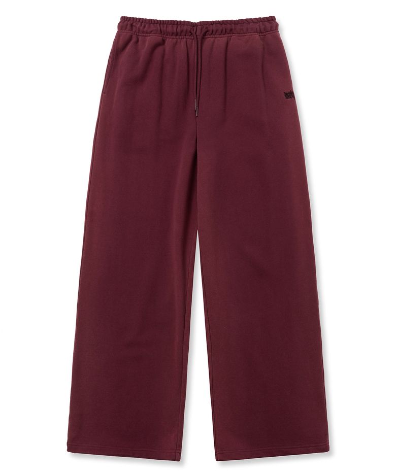 TAG DIRTY WIDE SWEAT PANTS - BURGUNDY