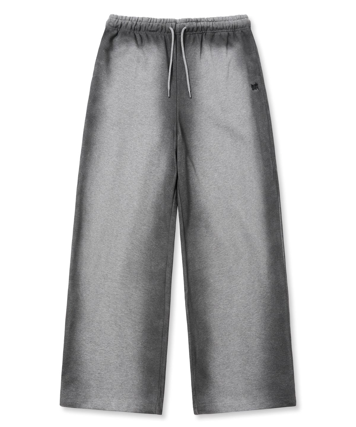 브라운브레스(BROWNBREATH) TAG DIRTY WIDE SWEAT PANTS - MELANGE GREY