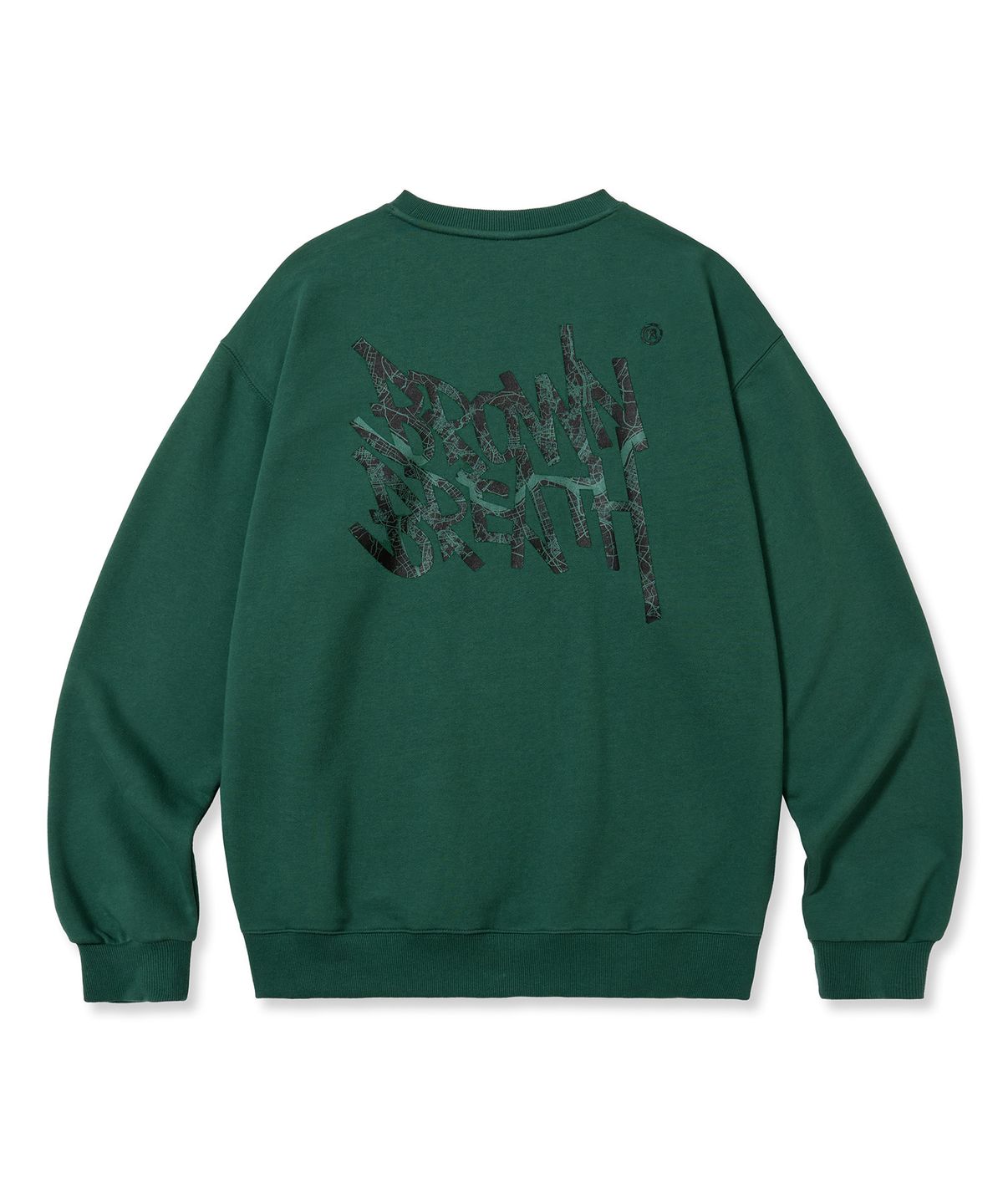 브라운브레스(BROWNBREATH) SEOUL TAG CREWNECK - KHAKI