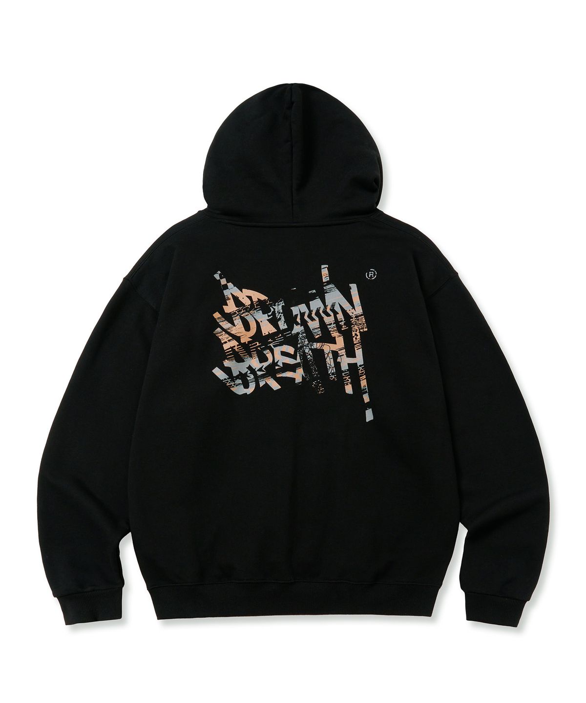 브라운브레스(BROWNBREATH) ROAD TAG HOODIE - BLACK