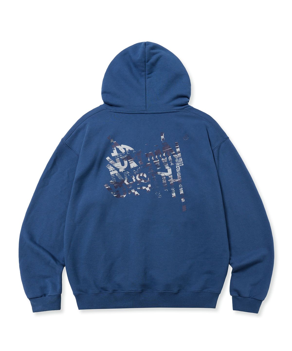 브라운브레스(BROWNBREATH) ROAD TAG HOODIE - BLUE