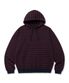 STRIPE TAG HOODIE - BURGUNDY