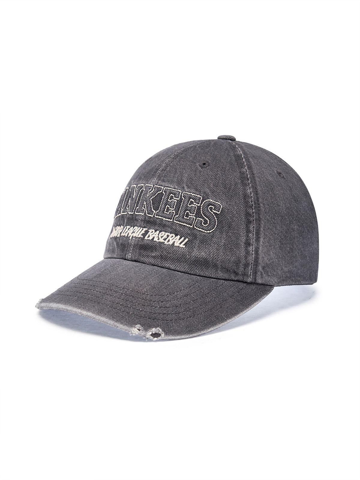 엠엘비(MLB) 데님 엠보 언스트럭쳐 볼캡 NY (Charcoal Grey)
